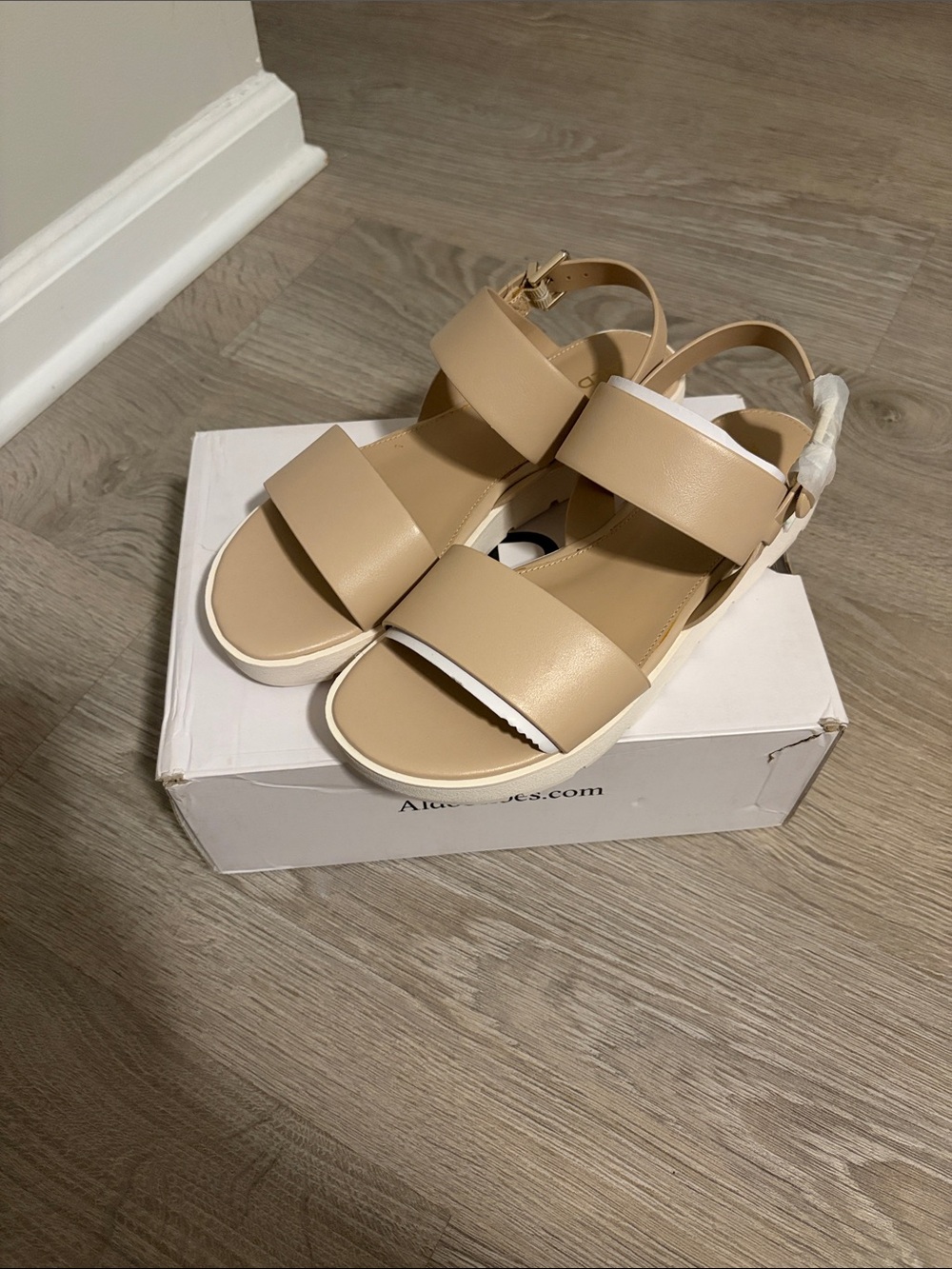 Women's Beige Strap Sandals - Aldo